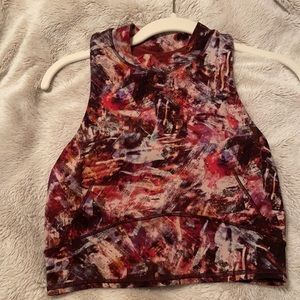 Lululemon Everlux and mesh crop tank